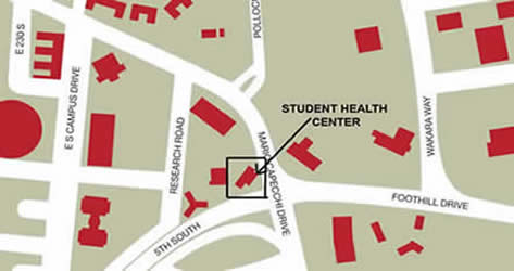 Student Health Center Map